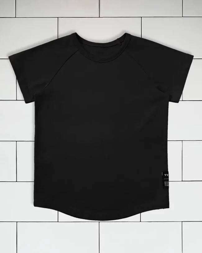 Kids T-shirt colour black Vermét view1