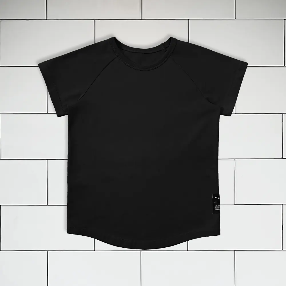 Kids T-shirt colour black Vermét view1