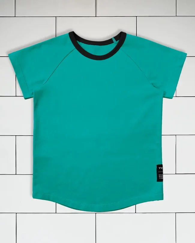 Kids T-shirt colour turquoise Vermét view1