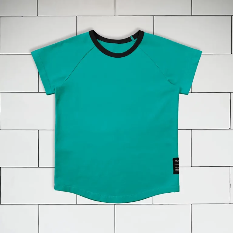 Kids T-shirt colour turquoise Vermét view1