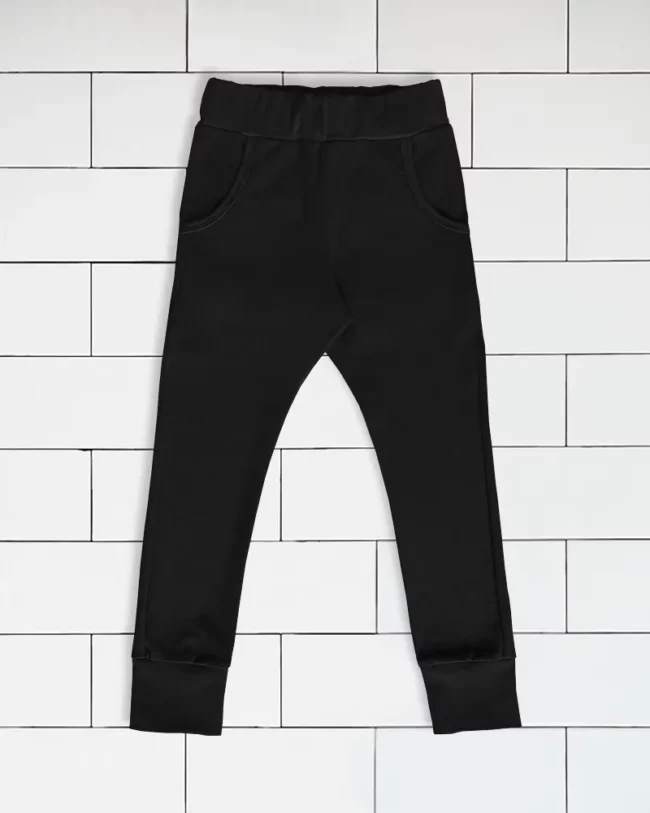 Kids slim jogger pants colour black Vermét view1