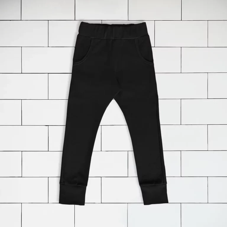 Kids slim jogger pants colour black Vermét view1