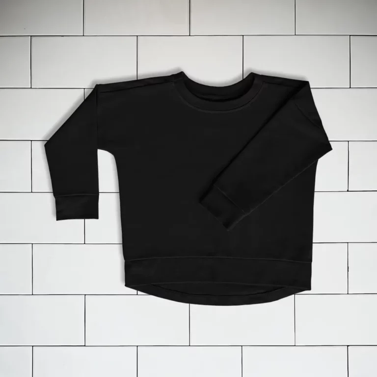 Kids Long sleeve T-shirt colour black Vermet view1