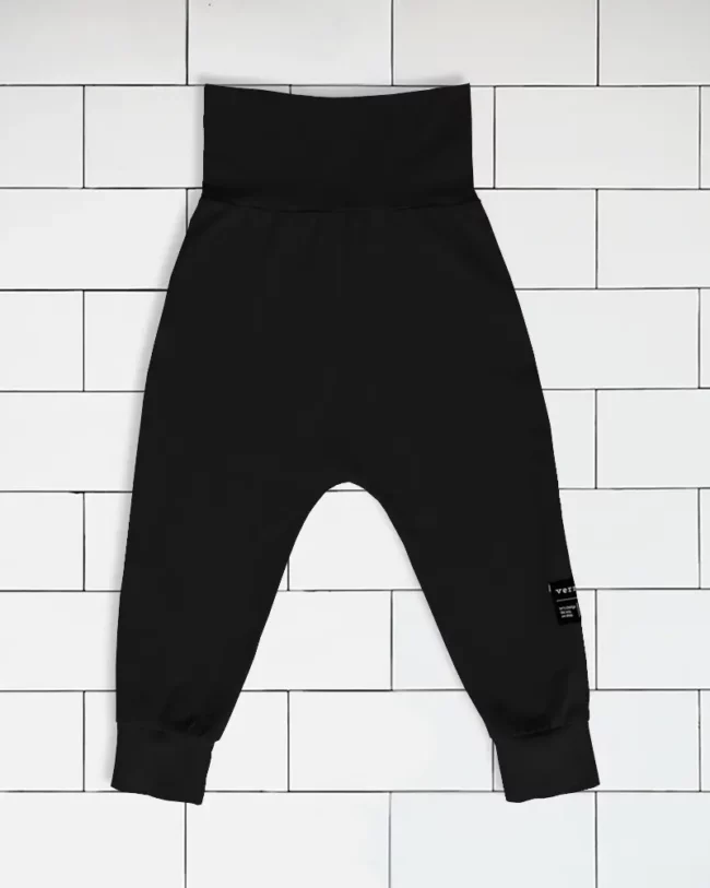 Kids harem pants colour black Vermet view1