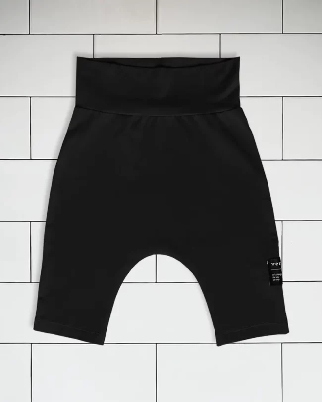 Kids baggy shorts colour black Vermet view1