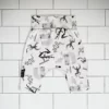 Kids baggy shorts Jungle Jam animal pattern colour black and white Vermét view2