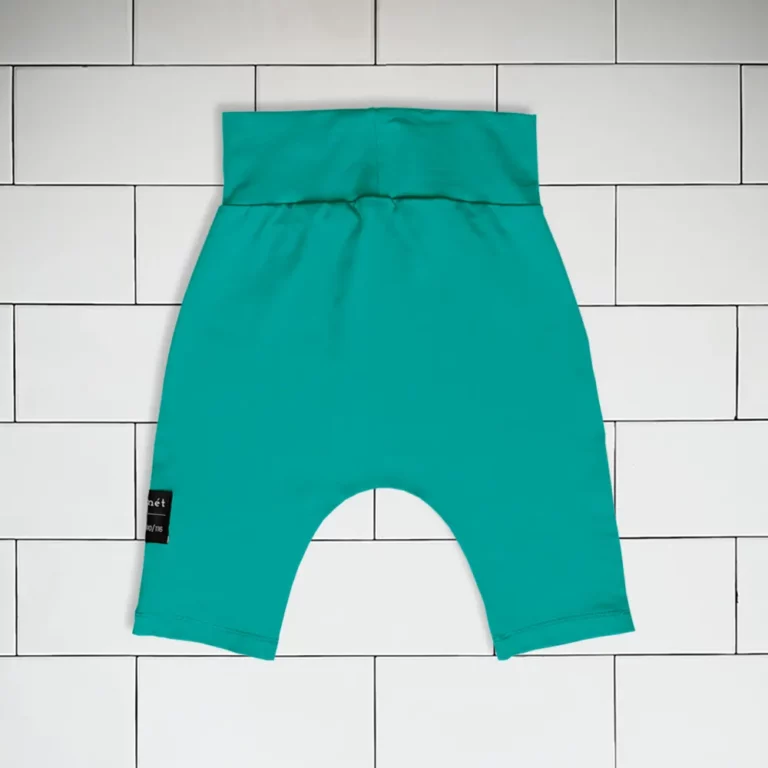 Kids baggy shorts colour turquoise Vermet view2