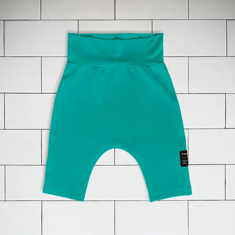 Kids baggy shorts colour turquoise Vermét view1