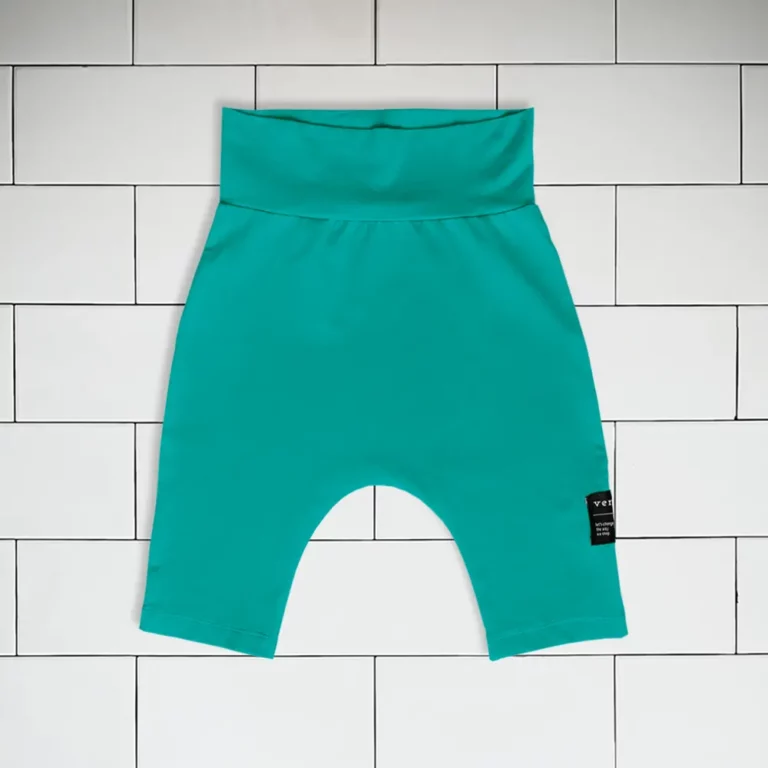 Kids baggy shorts colour turquoise Vermet view1