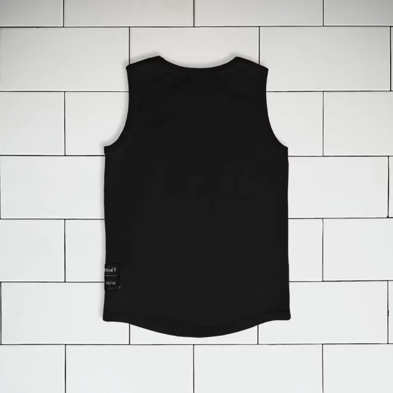 Kids sleeveless top colour black Vermet view2