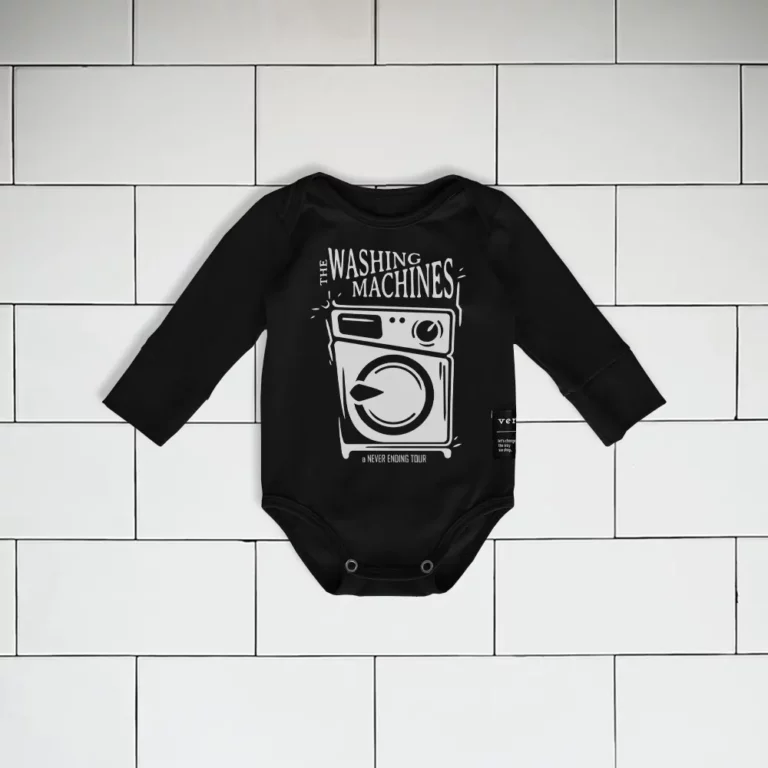 Vauvan Body "The Washing Machines" - Musta - Image 3