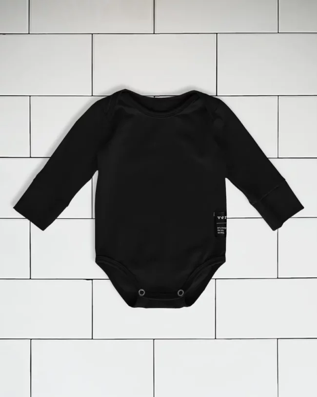 Baby Onesie colour black Vermét view1