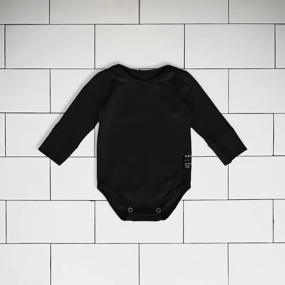 Baby Onesie colour black Vermét view1