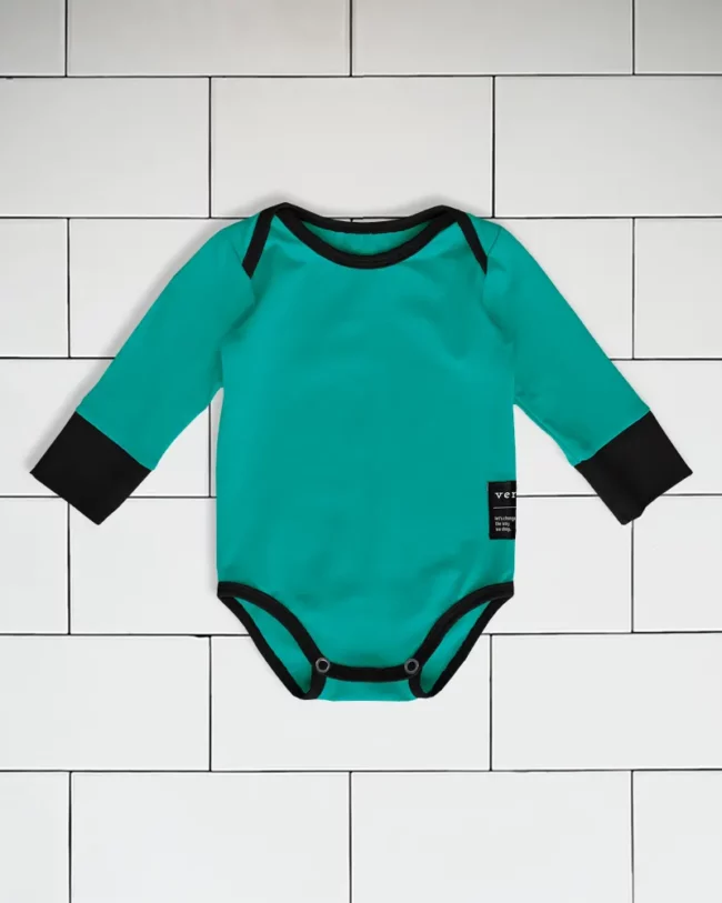 Baby Onesie colour turquoise Vermét view1