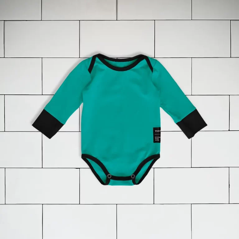 Baby Onesie colour turquoise Vermét view1