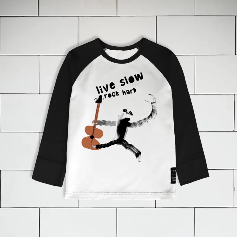 Unisex Rocking Sloth T-shirt - Black & White